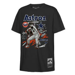 Nolan Ryan Houston Astros Youth Chalked Up Player T-Shirt Black | Mitchell & Ness