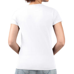 Milwaukee Brewers G-III 4Her by Carl Banks Women's Metallic Drop Lightweight V-Neck T-Shirt White