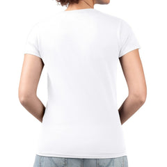 Philadelphia Phillies G-III 4Her by Carl Banks Women's Metallic Drop Lightweight V-Neck T-Shirt White