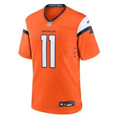Troy Franklin Denver Broncos Team Game Jersey - Orange