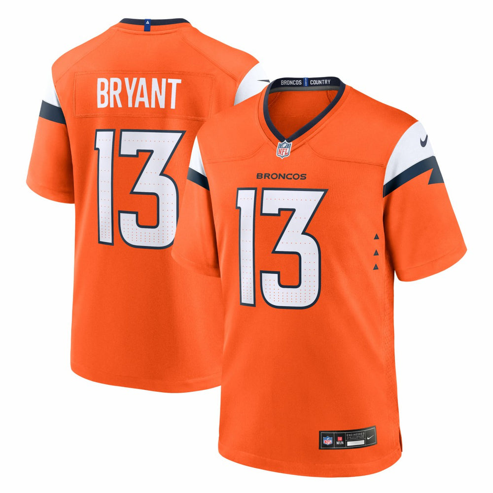Pat Bryant Denver Broncos Team Game Jersey - Orange