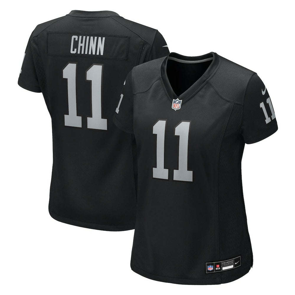 Jeremy Chinn Las Vegas Raiders Women's Team Game Jersey - Black