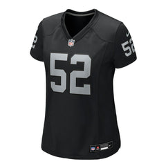 Elandon Roberts Las Vegas Raiders Women's Team Game Jersey - Black