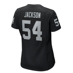 Brennan Jackson Las Vegas Raiders Women's Team Game Jersey - Black