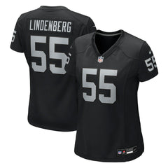 Cody Lindenberg Las Vegas Raiders Women's Team Game Jersey - Black