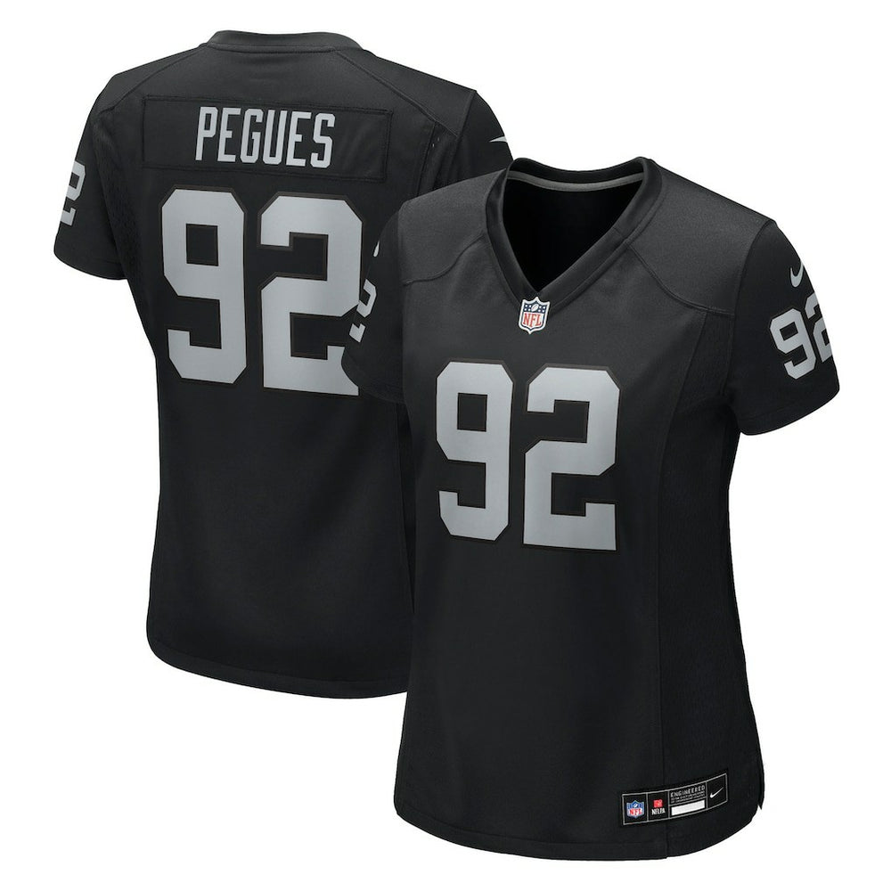 JJ Pegues Las Vegas Raiders Women's Team Game Jersey - Black