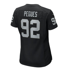 JJ Pegues Las Vegas Raiders Women's Team Game Jersey - Black