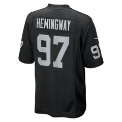 Tonka Hemingway Las Vegas Raiders Team Game Jersey - Black