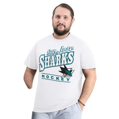 San Jose Sharks G-III Sports by Carl Banks Adaptive Headliner T-Shirt White