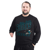 San Jose Sharks G-III Sports by Carl Banks Adaptive Headliner Fleece Sweatshirt Black