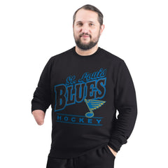 St. Louis Blues G-III Sports by Carl Banks Adaptive Headliner Fleece Sweatshirt Black