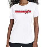 New Jersey Devils Starter Women's Team Stripe T-Shirt White
