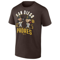 Fernando Tatis Jr. & Jackson Merrill San Diego Padres Player Duo T-Shirt Brown