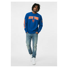 New York Mets Champion Reverse Weave Chenille Sweatshirt Royal