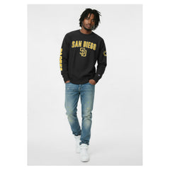 San Diego Padres Champion Reverse Weave Chenille Sweatshirt Black