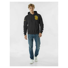 San Diego Padres Champion Reverse Weave Chenille Hoodie Black