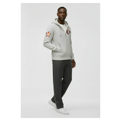 Houston Astros Champion Reverse Weave Chenille Full-Zip Hoodie Gray
