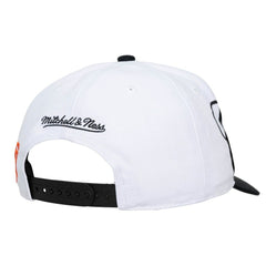 San Francisco Giants Unisex XL Script Pro Crown Adjustable Hat White/Black | Mitchell & Ness
