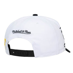 Pittsburgh Pirates Unisex XL Script Pro Crown Adjustable Hat White/Black | Mitchell & Ness