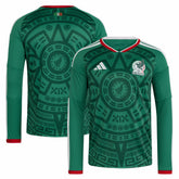 Mexico National Team FIFA x World Cup 2026 Home Replica Long Sleeve Jersey Green - Adidas