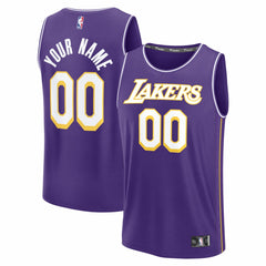 Los Angeles Lakers Youth Fastbreak Custom Jersey - Statement Edition - Purple