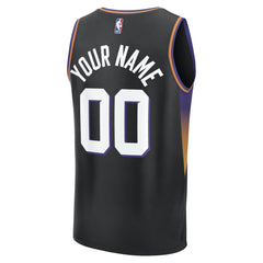 Phoenix Suns Youth Fastbreak Custom Jersey - Statement Edition - Black
