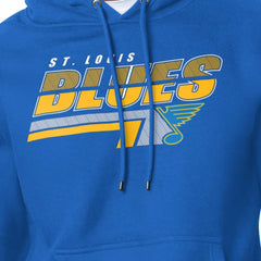 St. Louis Blues Starter Logo Push Fleece Hoodie Blue