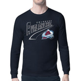 Colorado Avalanche Starter Modern Tailsweep Long Sleeve T-Shirt Navy