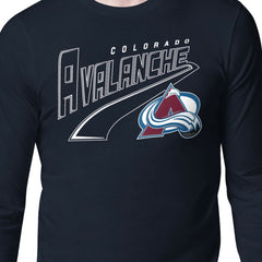 Colorado Avalanche Starter Modern Tailsweep Long Sleeve T-Shirt Navy