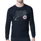 Winnipeg Jets Starter Modern Tailsweep Long Sleeve T-Shirt Navy