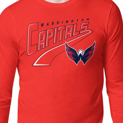 Washington Capitals Starter Modern Tailsweep Long Sleeve T-Shirt Red