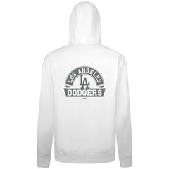Los Angeles Dodgers Levelwear Podium Chenille Logo Full-Zip Hoodie White