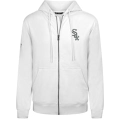 Chicago White Sox Levelwear Podium Chenille Logo Full-Zip Hoodie White