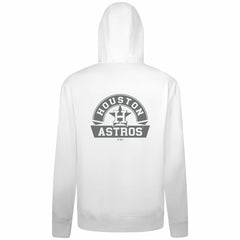 Houston Astros Levelwear Podium Chenille Logo Full-Zip Hoodie White