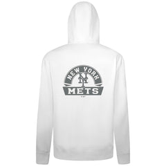 New York Mets Levelwear Podium Banner Arch Full-Zip Hoodie White