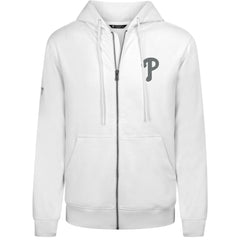 Philadelphia Phillies Levelwear Podium Banner Arch Full-Zip Hoodie White