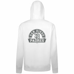 San Diego Padres Levelwear Podium Banner Arch Full-Zip Hoodie White
