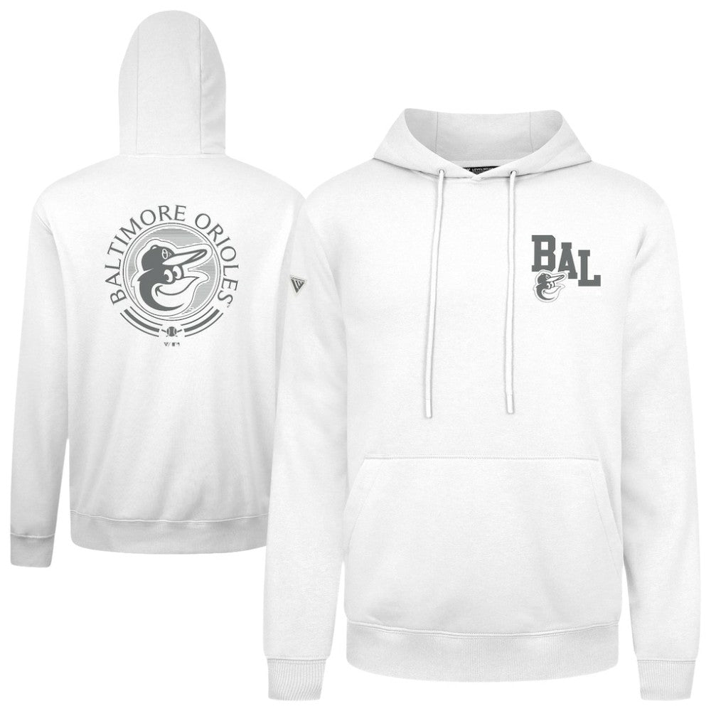 Baltimore Orioles Levelwear Podium Grain Hoodie White