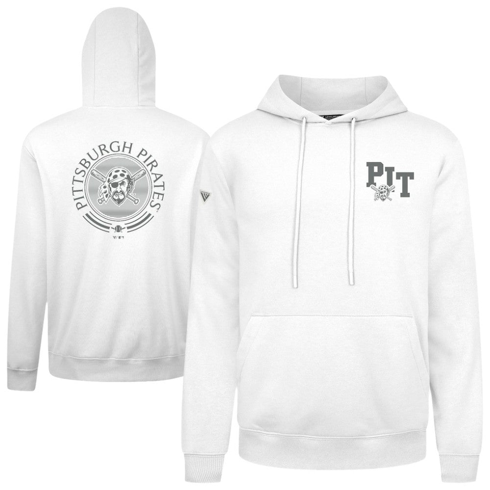 Pittsburgh Pirates Levelwear Podium Grain Hoodie White