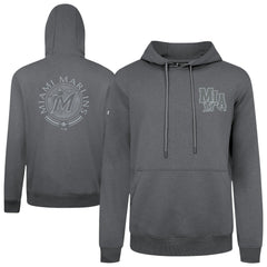 Miami Marlins Levelwear Podium Grain Hoodie Gray