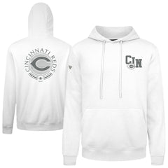Cincinnati Reds Levelwear Podium Grain Hoodie White