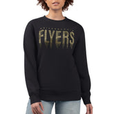Philadelphia Flyers G-III 4Her by Carl Banks Women's Metallic Drop Printed Fleece Sweatshirt Black