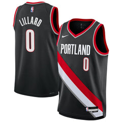 Damian Lillard Portland Trail Blazers Youth Swingman Jersey - Icon Edition - Black