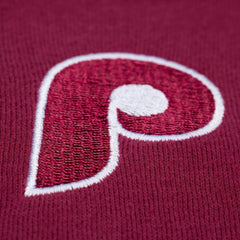 Philadelphia Phillies Women's Script Sweatshirt Burgundy | Mitchell & Ness