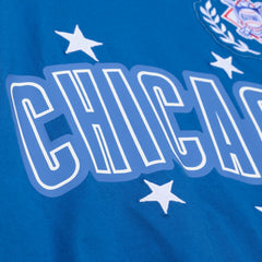 Chicago Cubs Women's Pep Rally Cropped Boxy T-Shirt Royal | Mitchell & Ness