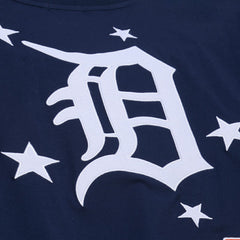 Detroit Tigers Women's Pep Rally Cropped Boxy T-Shirt Navy | Mitchell & Ness