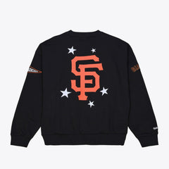 San Francisco Giants Women's Pep Rally Sweatshirt Black | Mitchell & Ness