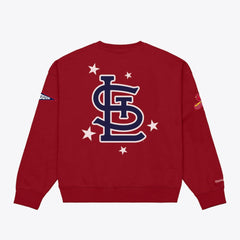 St. Louis Cardinals Women's Pep Rally Sweatshirt Red | Mitchell & Ness