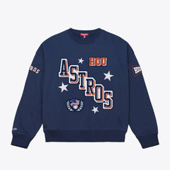 Houston Astros Women's Pep Rally Sweatshirt Navy | Mitchell & Ness