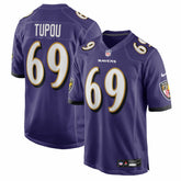 Josh Tupou Baltimore Ravens Team Game Jersey - Purple